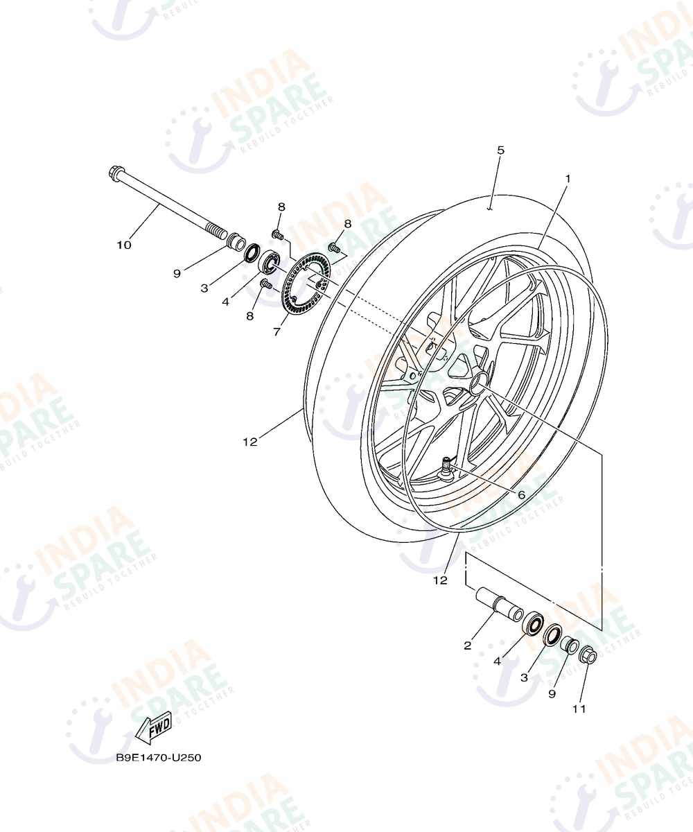 YAMAHA DM4B R15 V4 Series FRONT WHEEL
